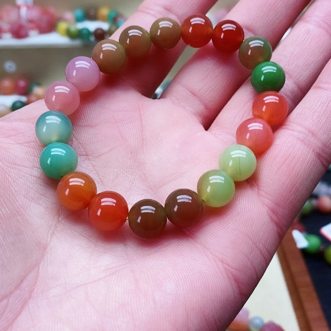 玛瑙手饰未镶嵌盐源056