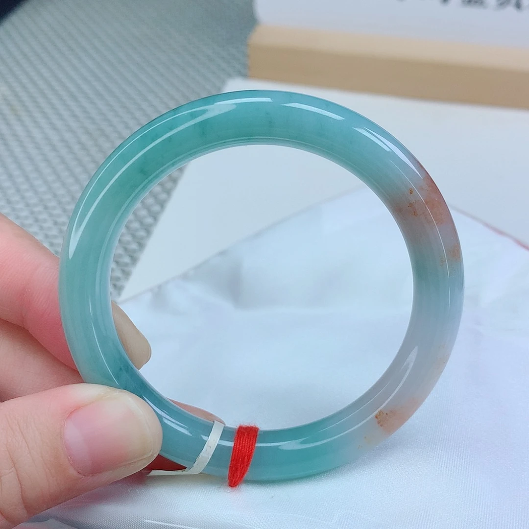 翡翠未镶嵌手镯57圈口