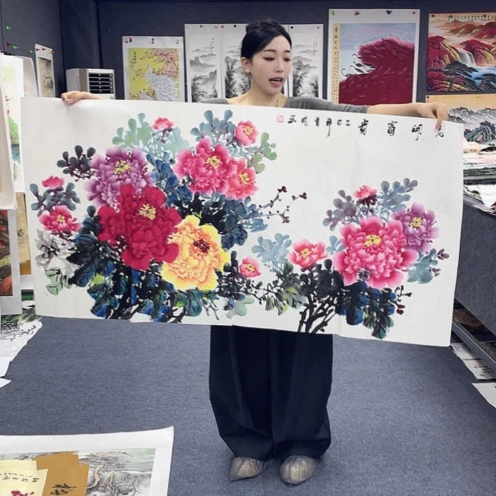 国画作品小姐姐放漏…