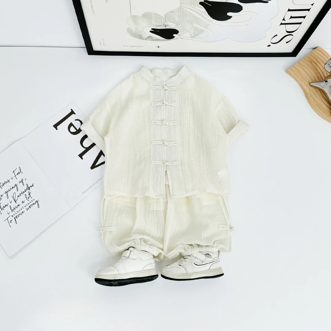 儿童夏装汉服套装男童国风古装2025夏新款 DF25091 悠悠童话童装
