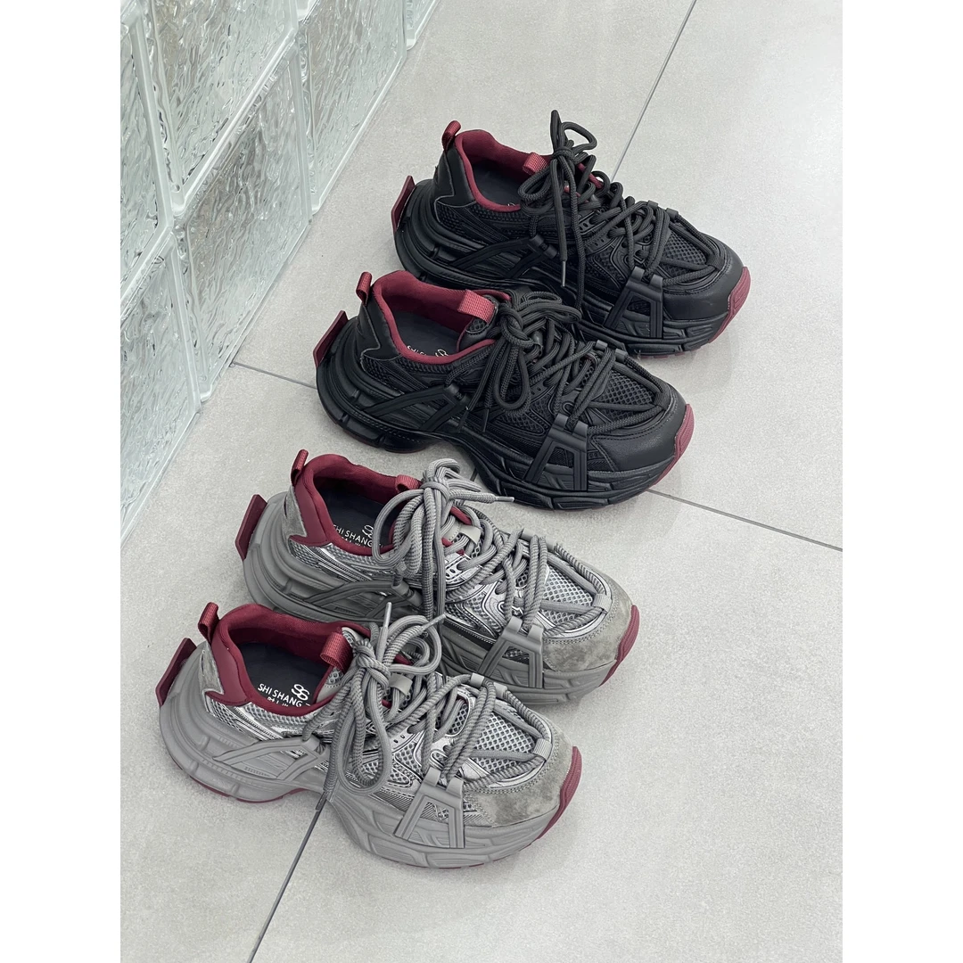 6682休闲透气网面舒适百搭老爹鞋