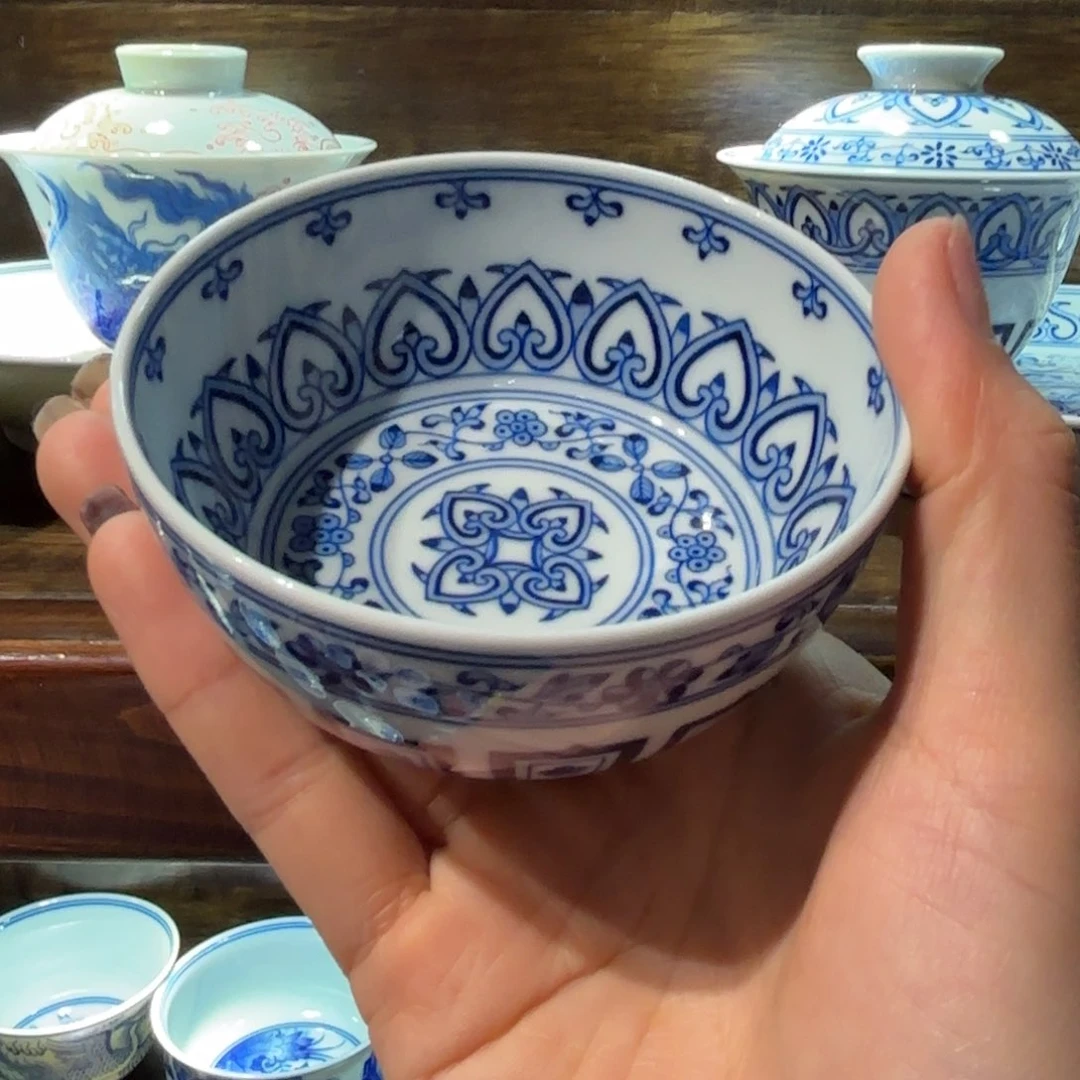 瓷片手工手绘陶瓷茶具