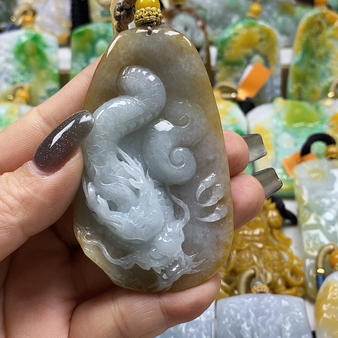 翡翠未镶嵌颈饰天然a货翡翠