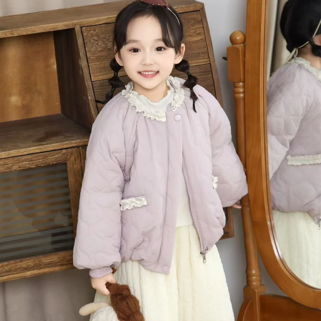 公主风百搭风棉服棉袄韩版加厚甜美女童中小童