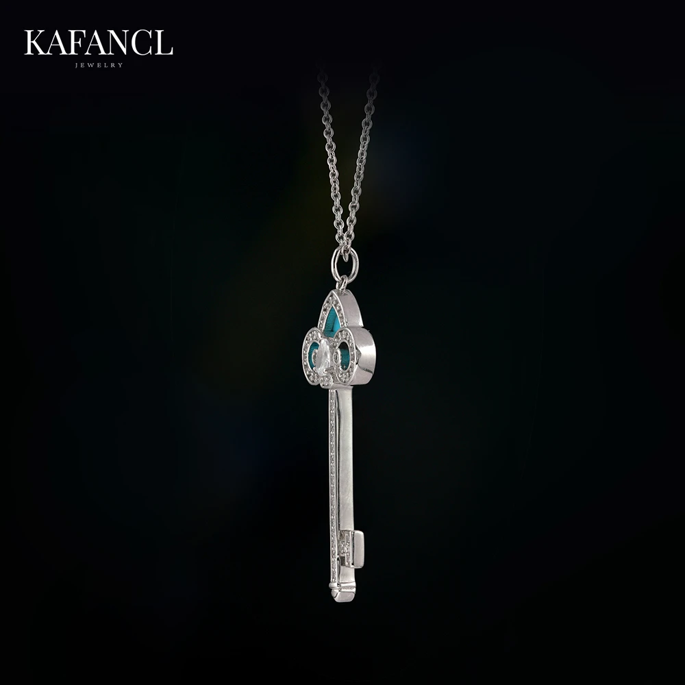 红楼  镀K金 鸢尾钥匙项链 ZH-B70/B87