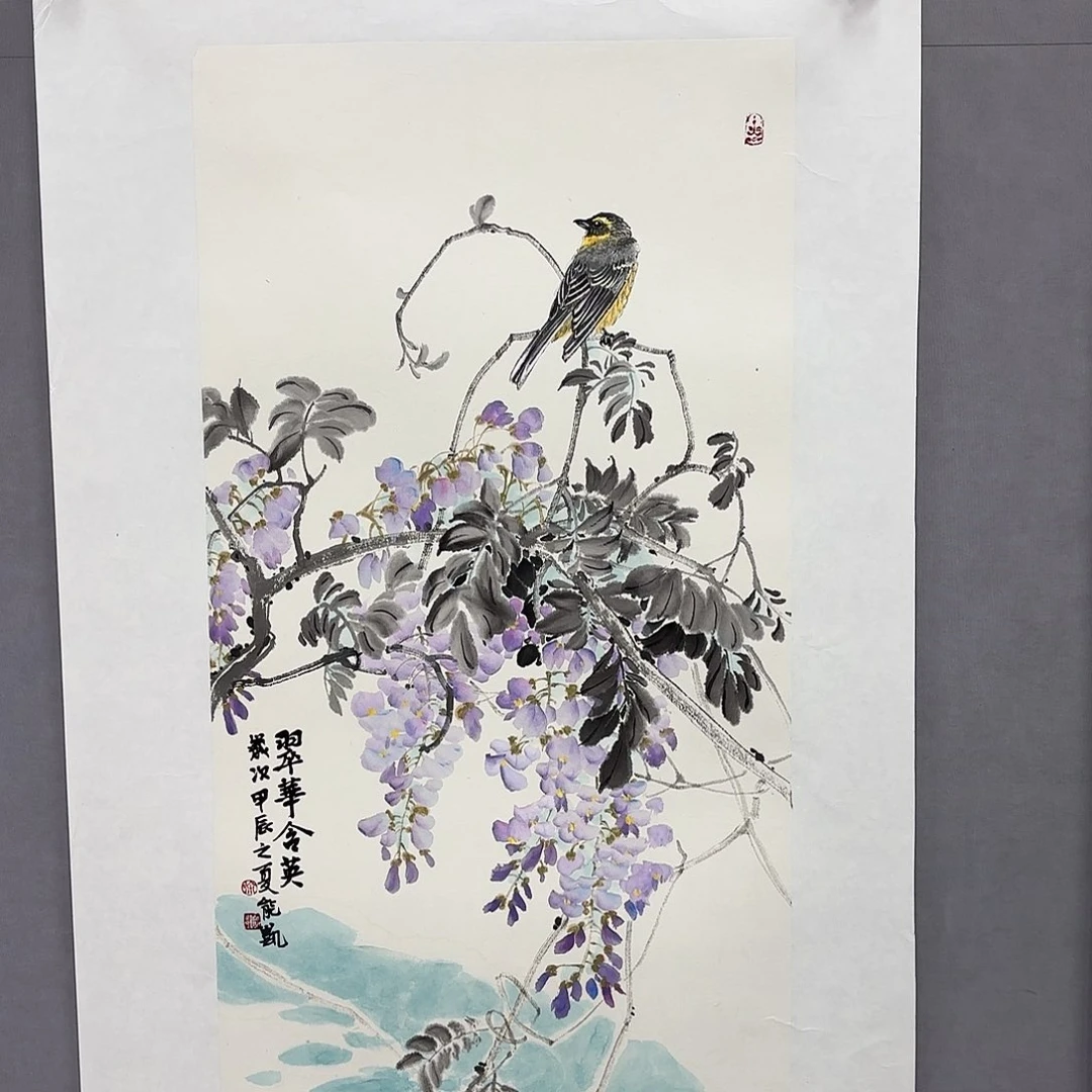 国画艺术家真人手绘