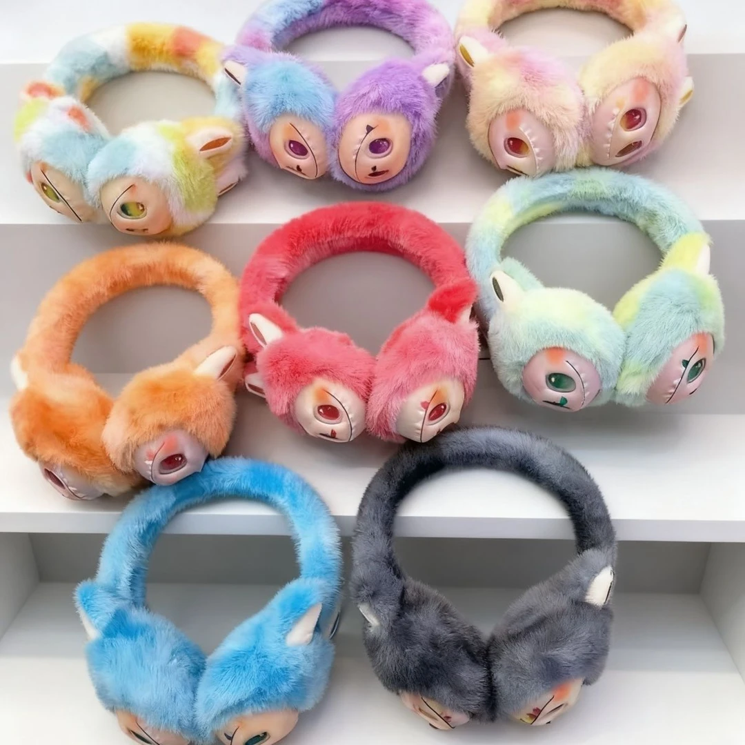 布布耳罩式加绒冬季防风护耳毛绒卡通可爱保暖 耳套N2315