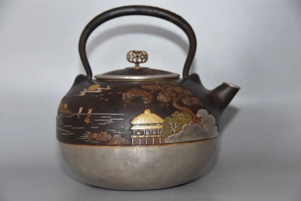 鐵包銀 老银壶 金工名家作品 超高制作工艺