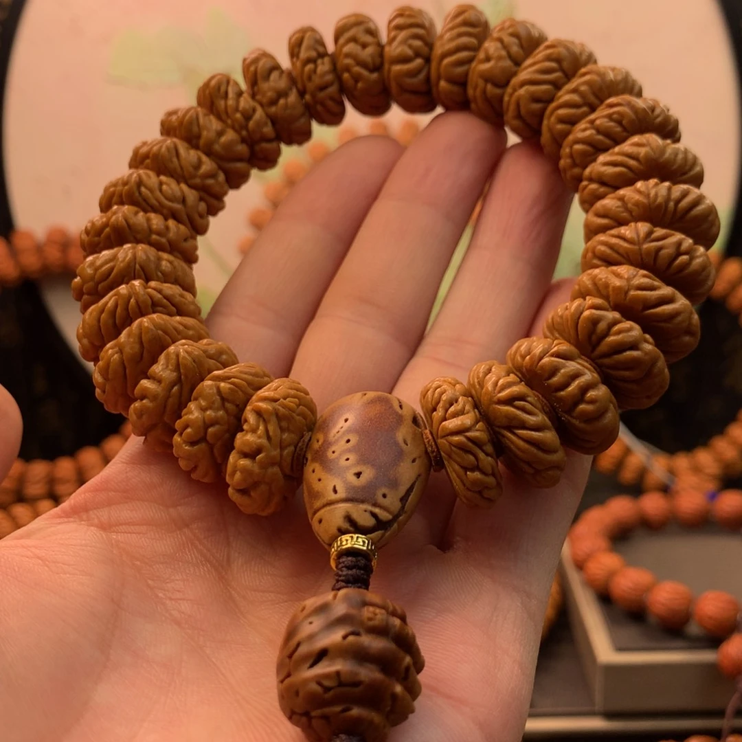 【闪购商品】桃核手串小*21祥云纽扣