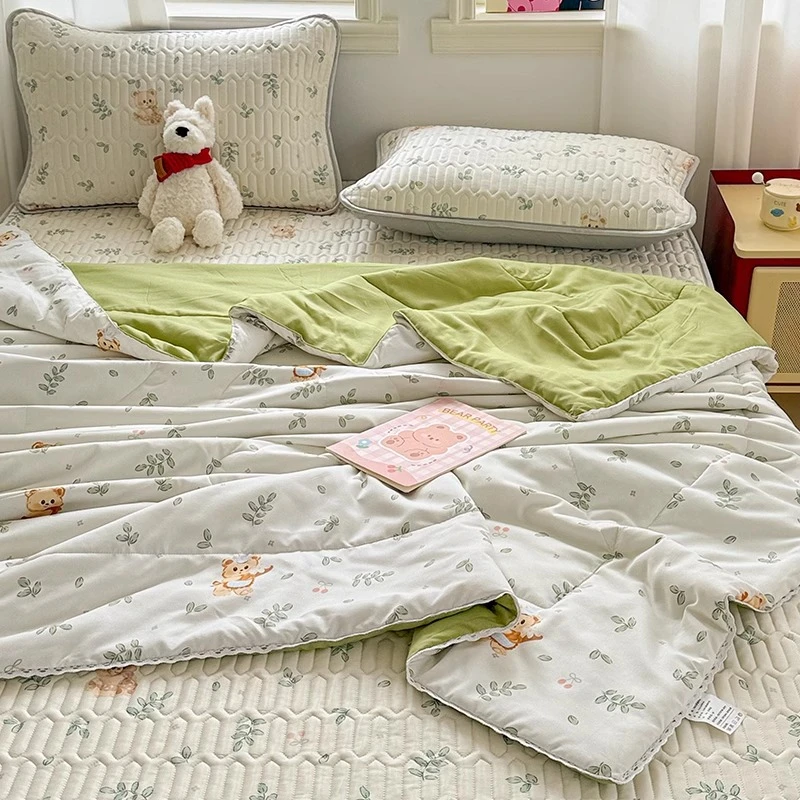 2025新款冰丝乳胶凉席三四件套夏季空调席子可机洗宿舍床单人床垫