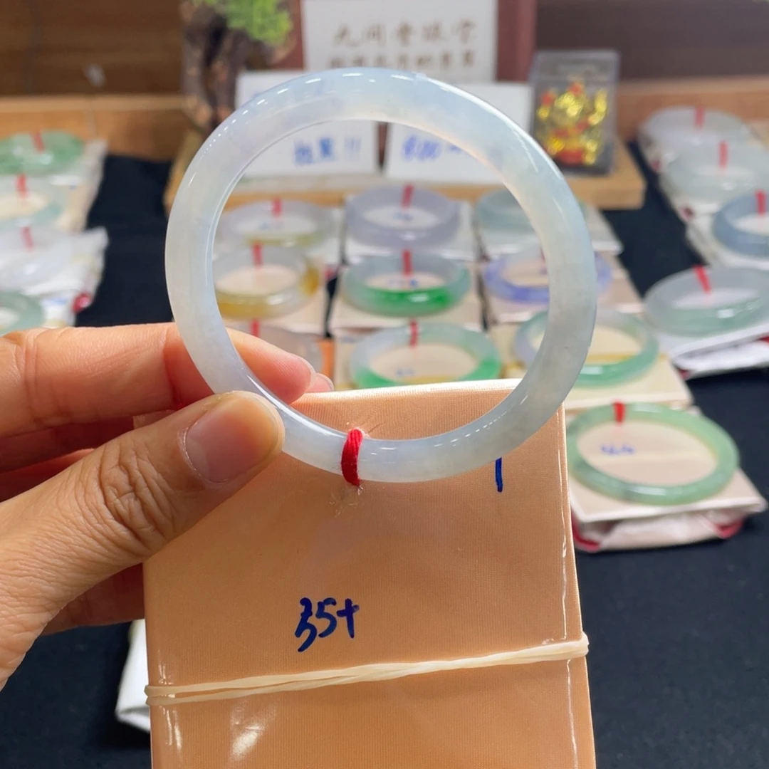 翡翠手镯未镶嵌55天然翡翠A货