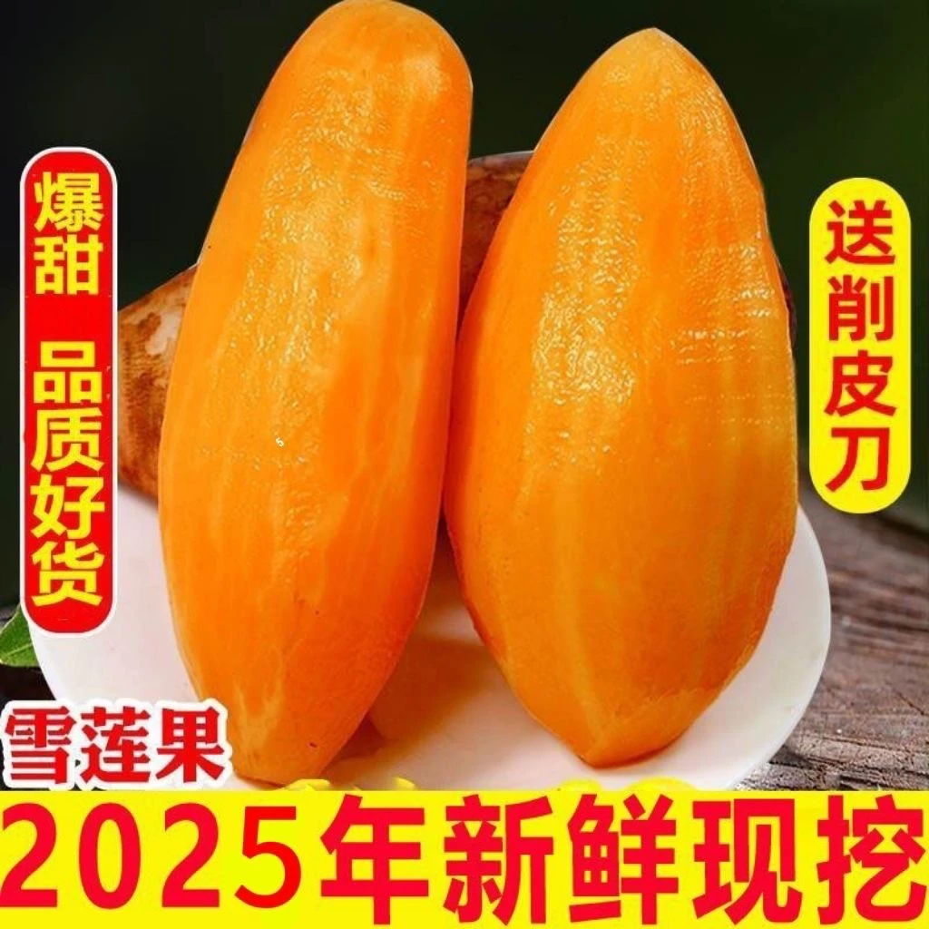 云南天山雪莲果黄心新鲜应季水果清甜脆爽多汁