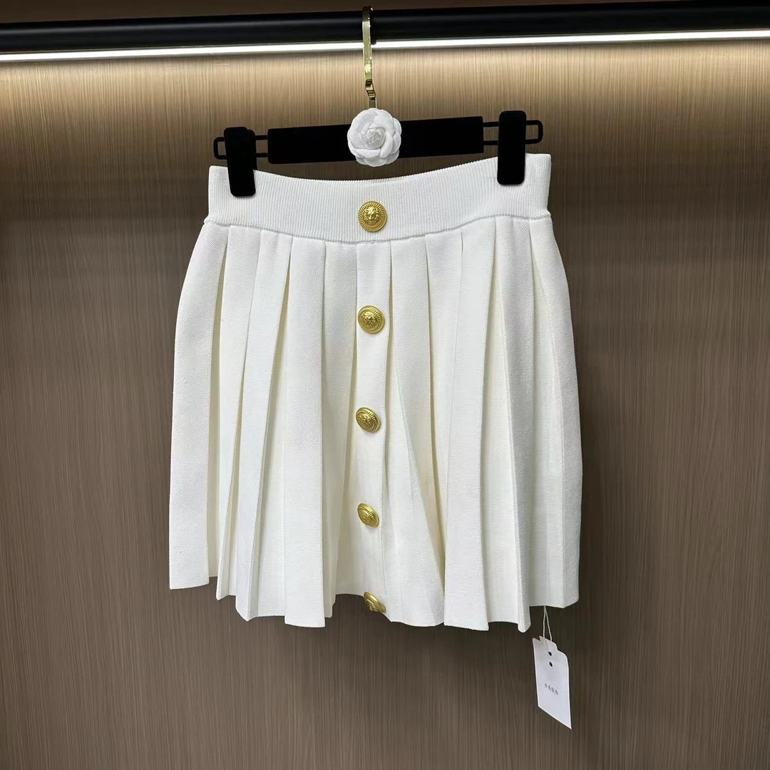 5912/5908气质洋气高腰百搭时尚简约纯色女士休闲半身裙