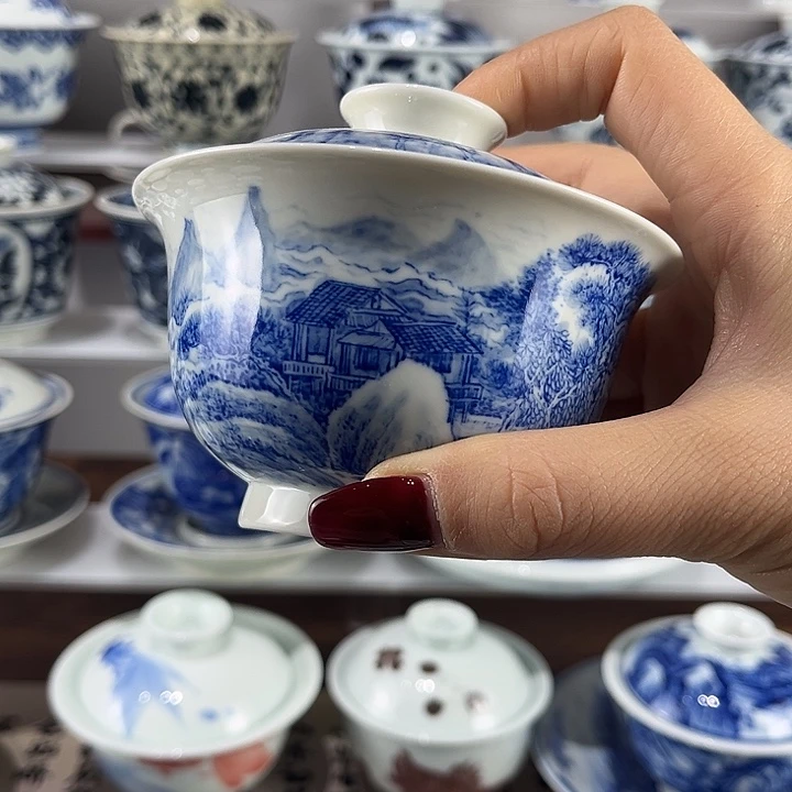 景德镇溪山居手工手绘