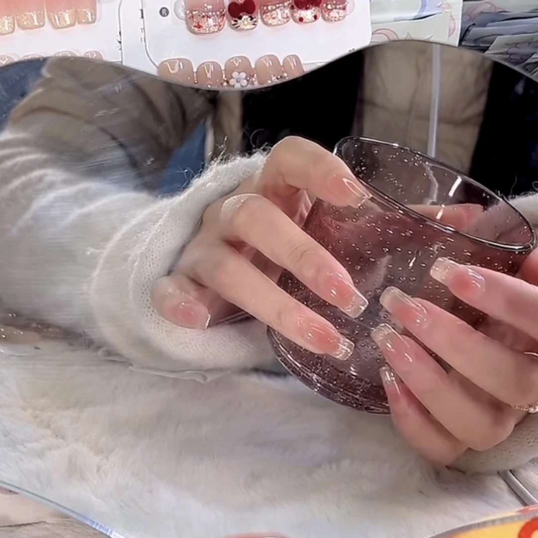 【大锤纯手工穿戴甲】精灵法式 热销穿戴甲贴片 高级轻奢