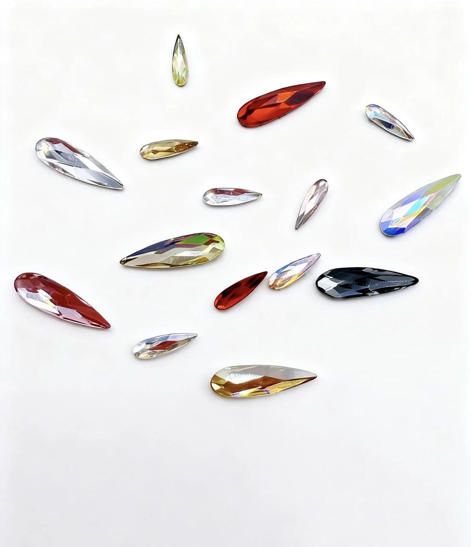 新店开业彩色瓜子施家水晶饰品超闪华子华子白色美甲钻平底钻银色