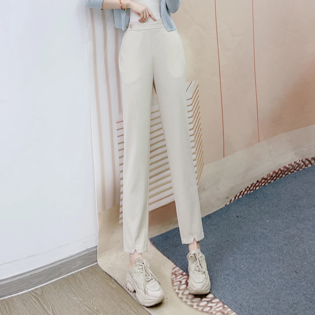 652柔软百搭显瘦梨形身材烟管裤2652/GJ