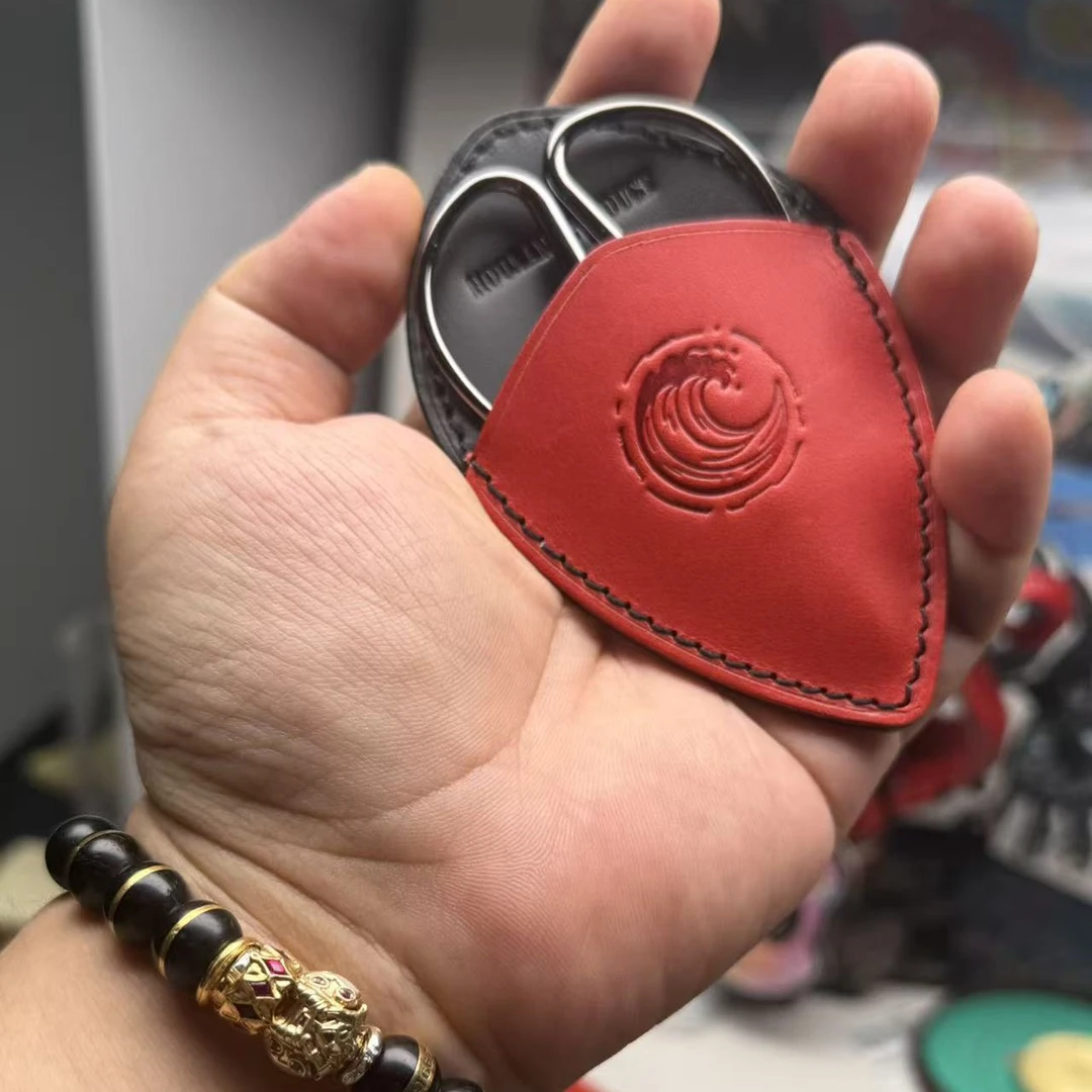 纯牛皮文玩剪刀包杂物袋文玩剪刀欧美旅游潮流