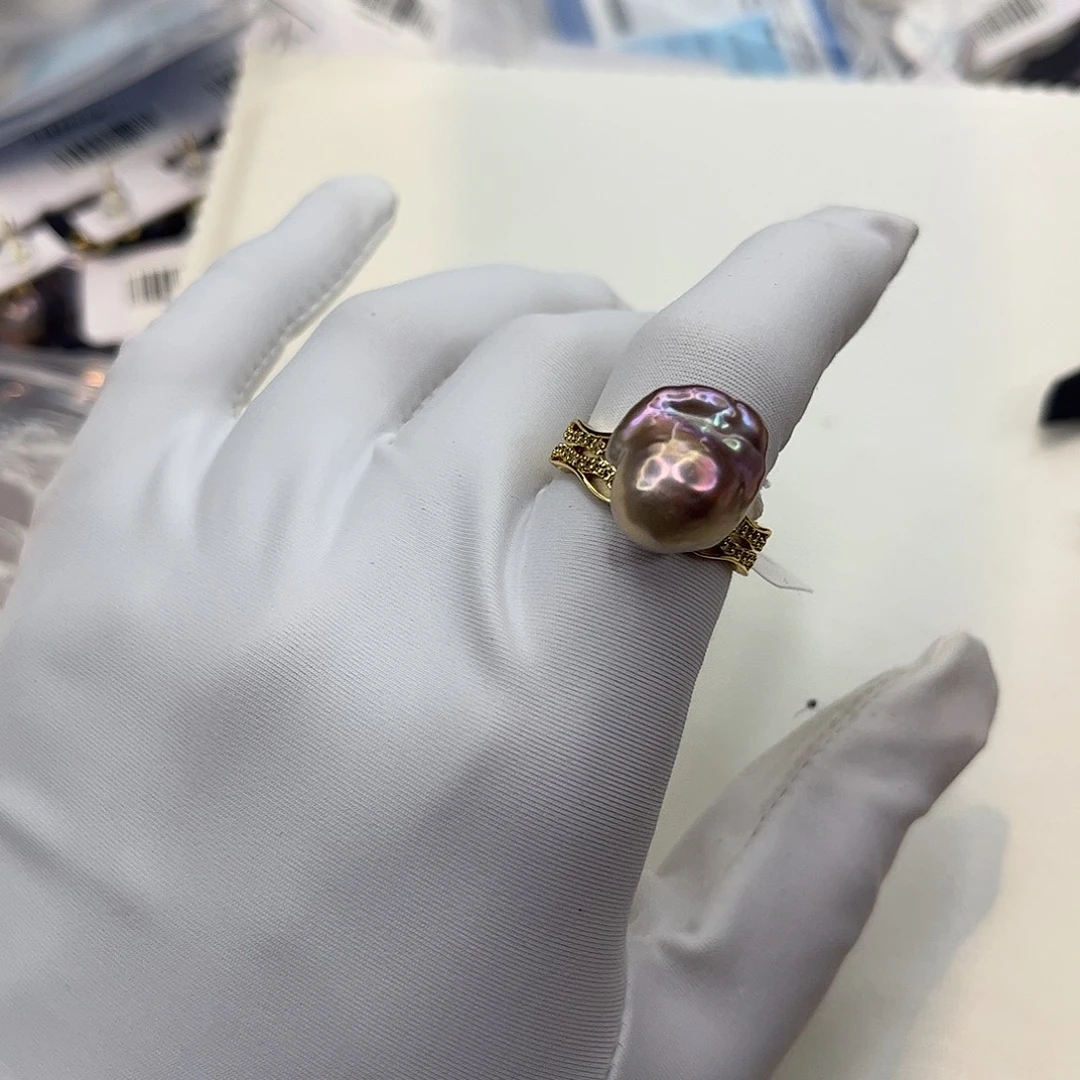 合金耳饰淡水珍珠