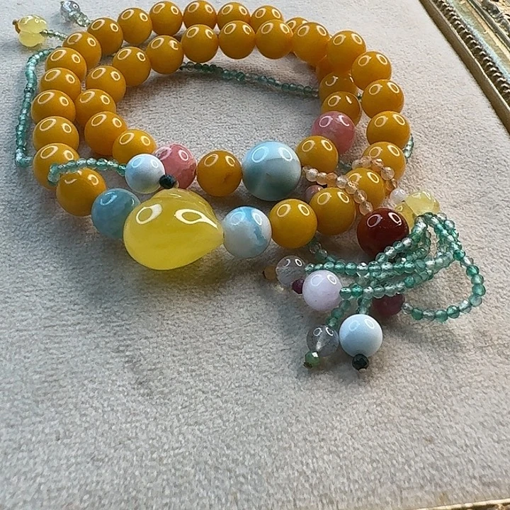 琥珀未镶嵌手链琥珀手串