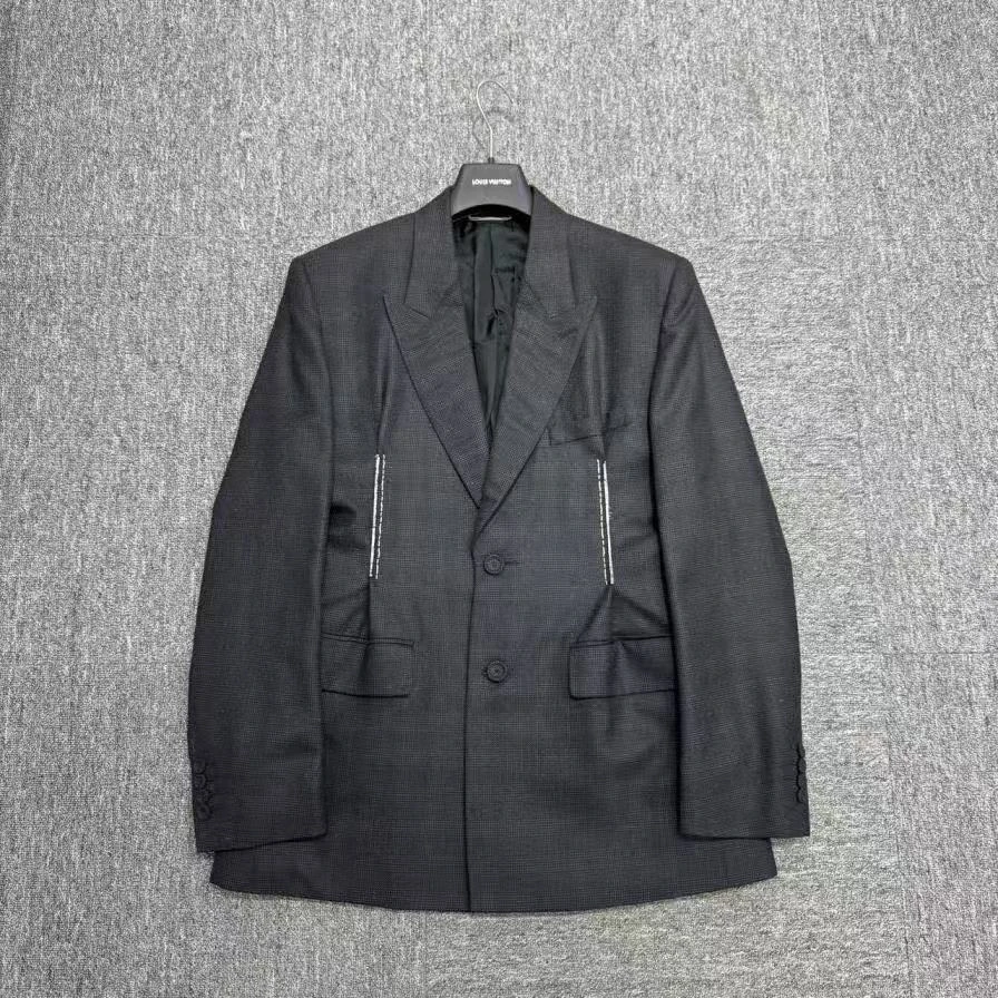 99新 DIOR/迪奥 格纹束腰西装外套/ 48码/编码11513