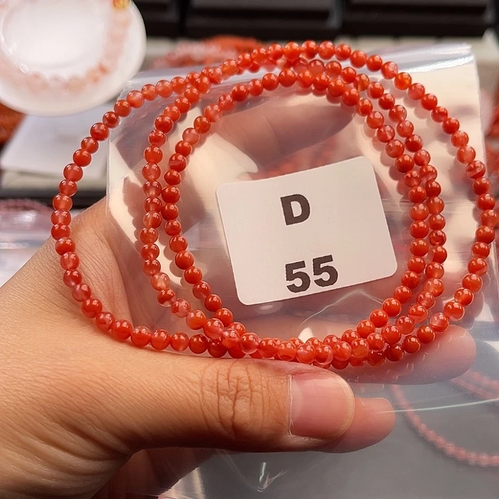 南红玛瑙未镶嵌多样性发货默认微瑕称重4mm