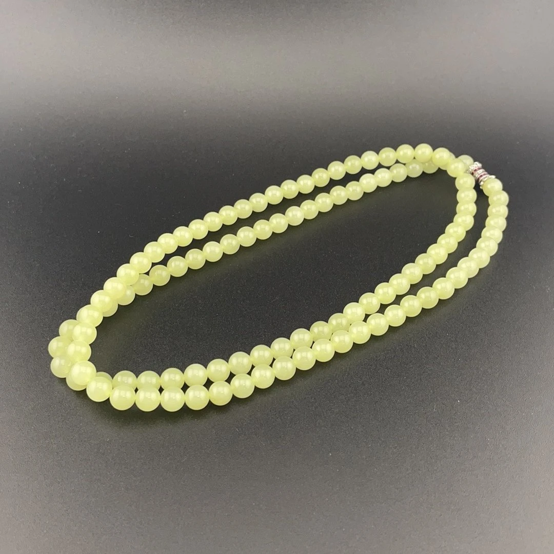 BY0724FWM标077 北玉精选 和田玉项链