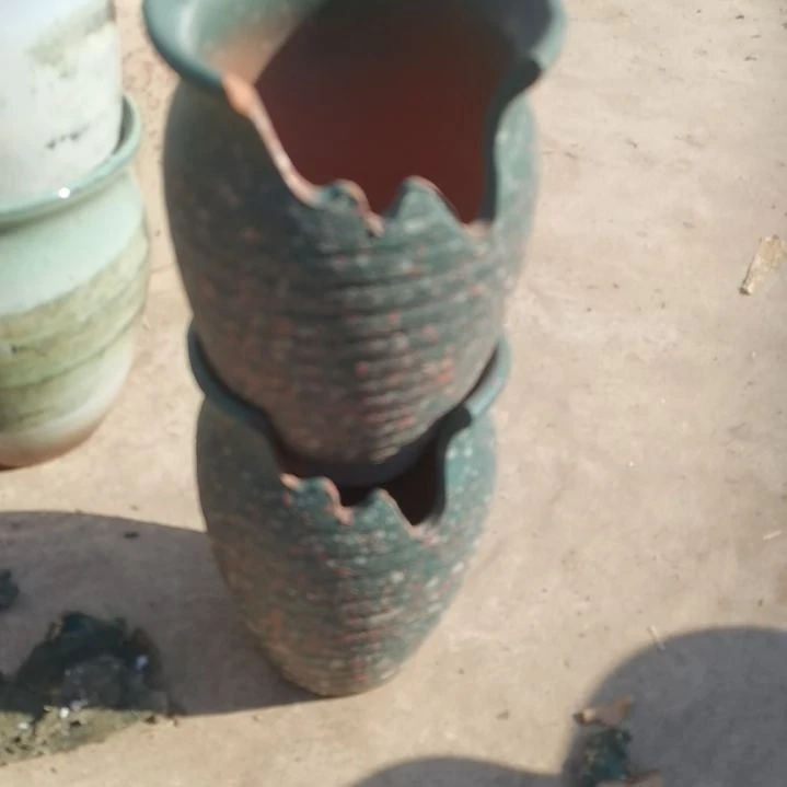 红陶口14高21瑕疵