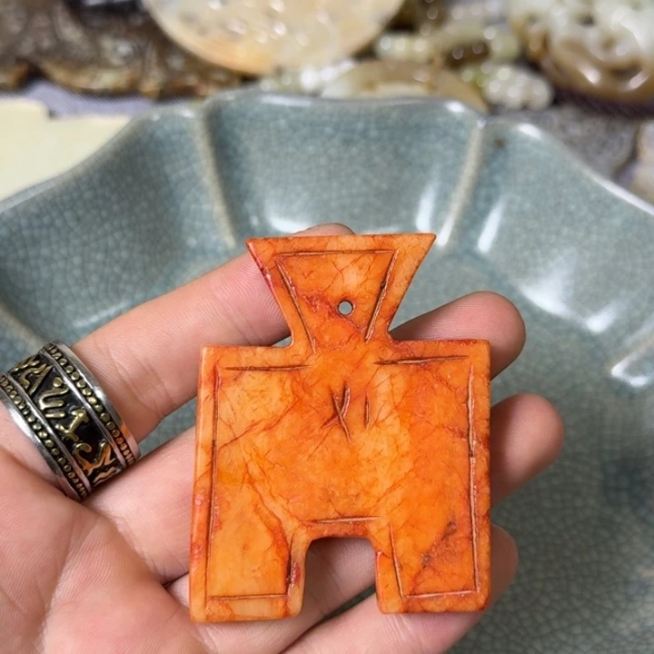 和田玉未镶嵌挂件33