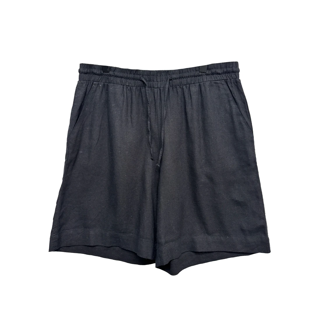 4168#亚麻五分裤休闲百搭舒适