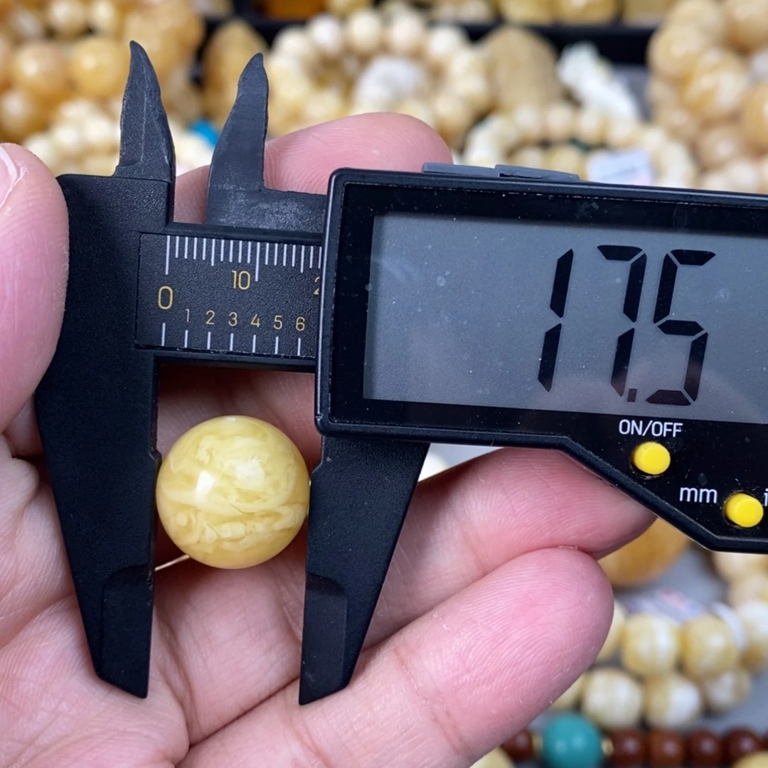 蜜蜡未镶嵌珠宝奇石有花粉 3g
