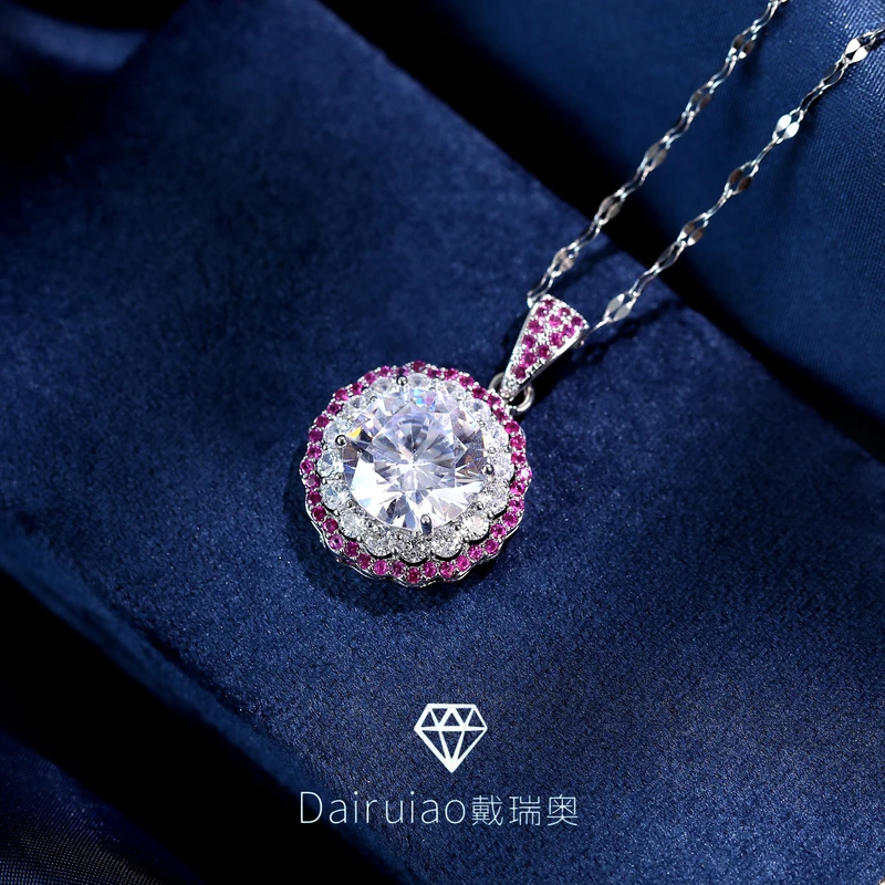 铜合金合成锆石项链 合金【花蕊】简约时尚项链288