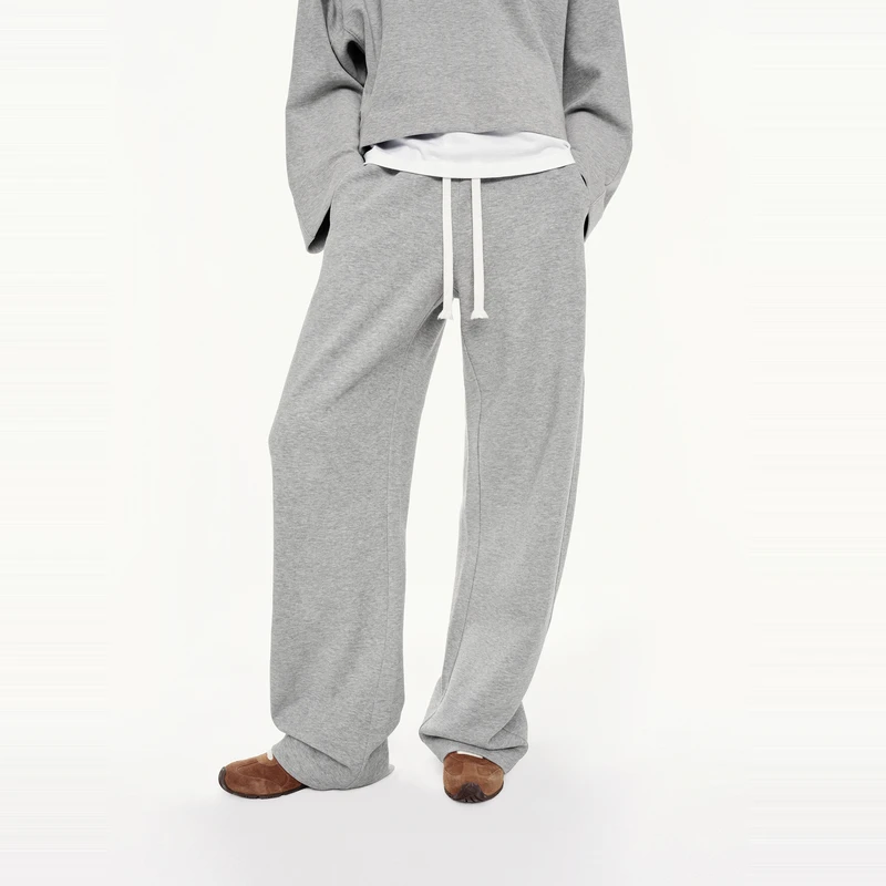 MOCO卫裤2025秋新品精工三层结构轻暖空气层高腰休闲裤MBE3PAT013