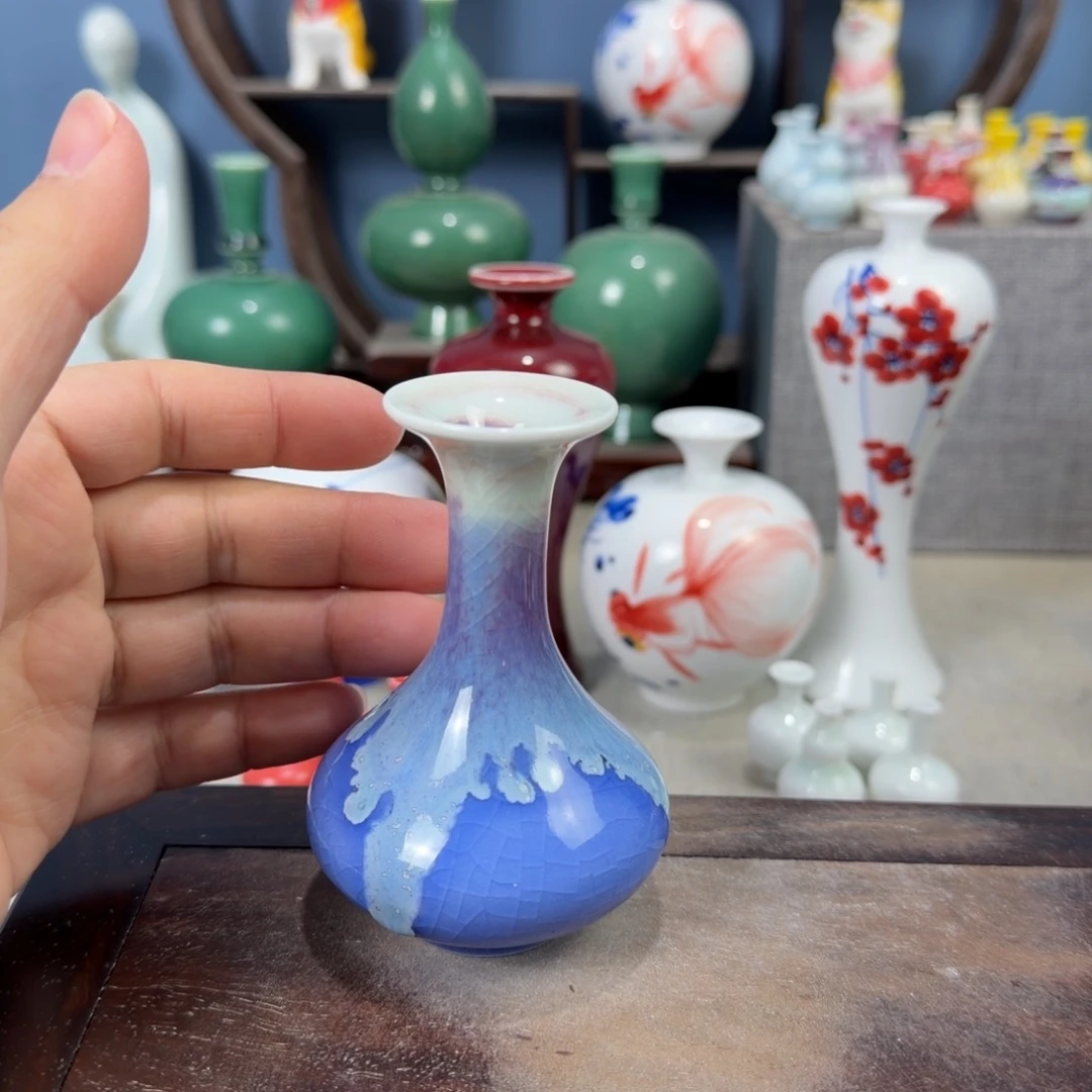 陶瓷手工小花器摆件
