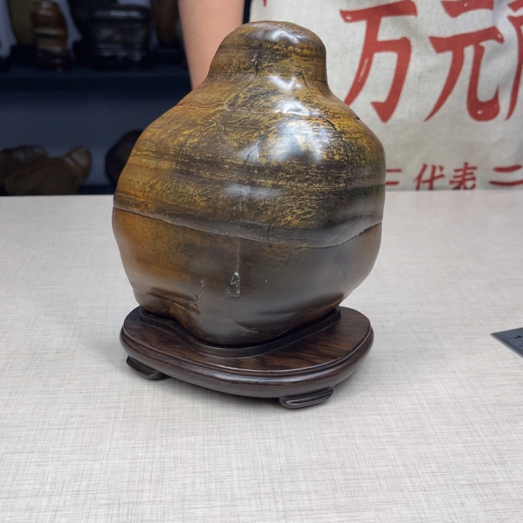石材广西大化彩玉石配底座