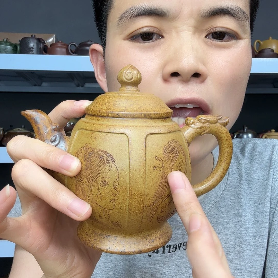 茶壶紫砂民间手艺人全手工制作