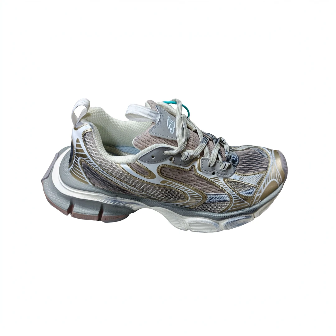 DGFJ-D002-BLSJ（MD-3XL)做旧奶茶灰款平跟时尚休闲鞋运动潮流