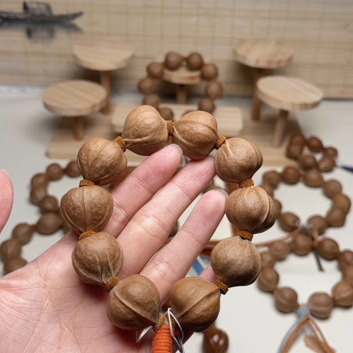 水***丝橄榄核手串/手链21.22精品梅林铁核