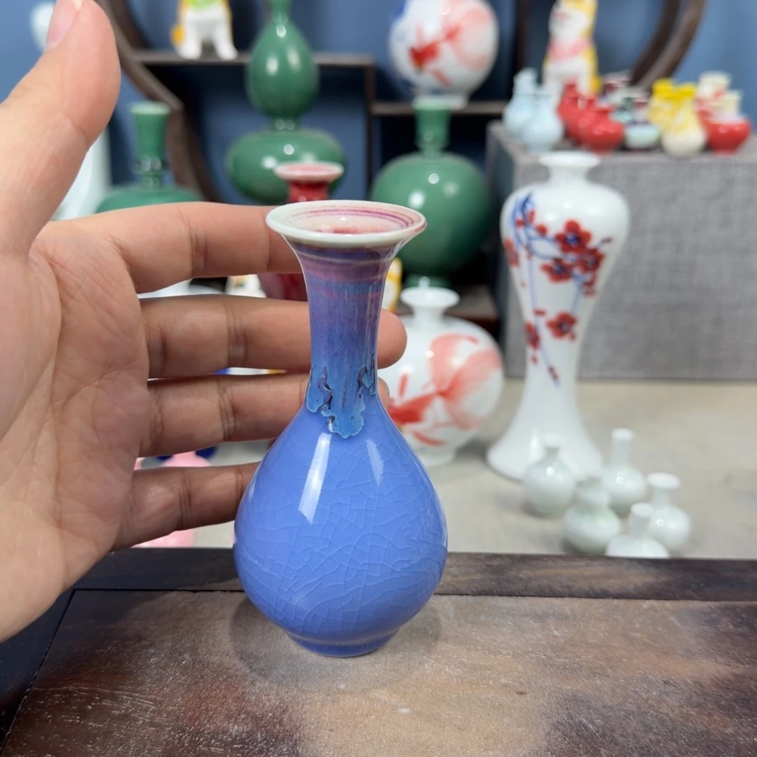 陶瓷手工小花器摆件