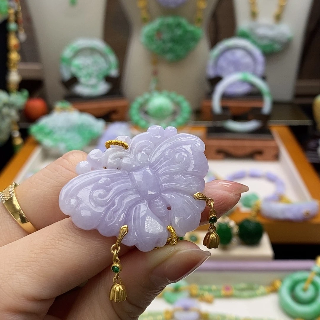 颈饰未镶嵌翡翠财**通天然