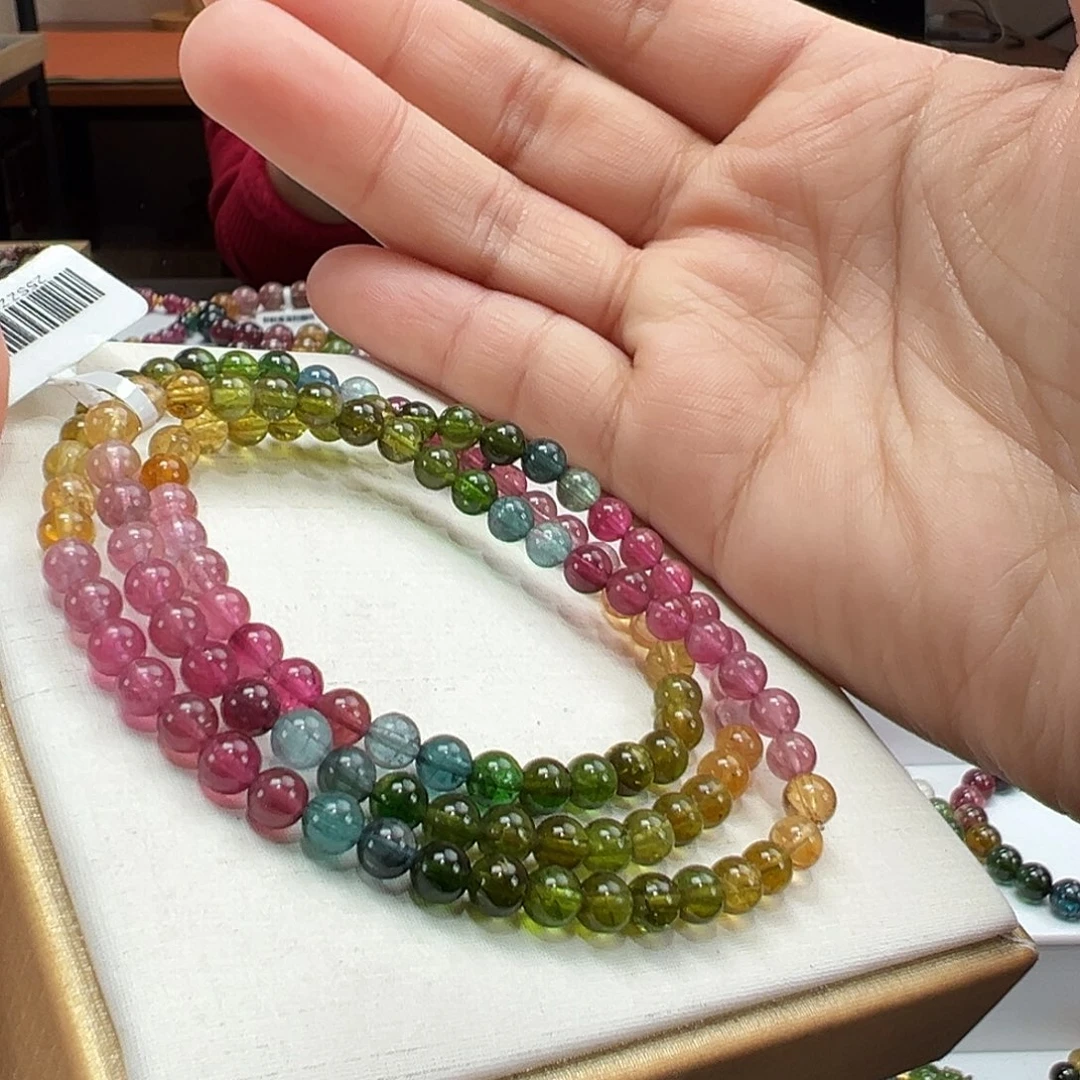 未镶嵌碧玺手串5mmmmm