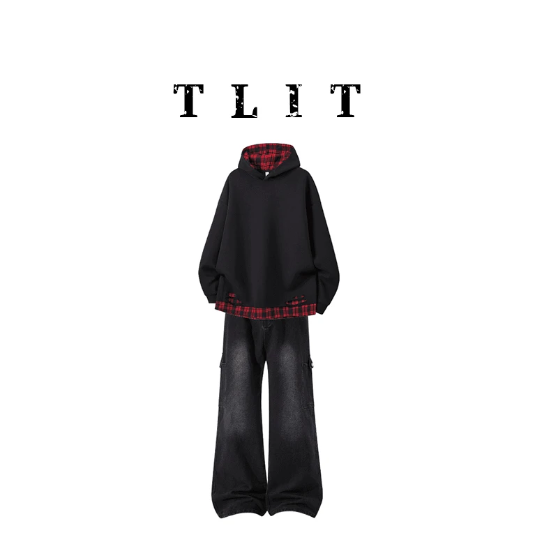 【品牌现货】TLIT美式休闲卫衣套装秋冬假两件两件套轻奢时尚男装