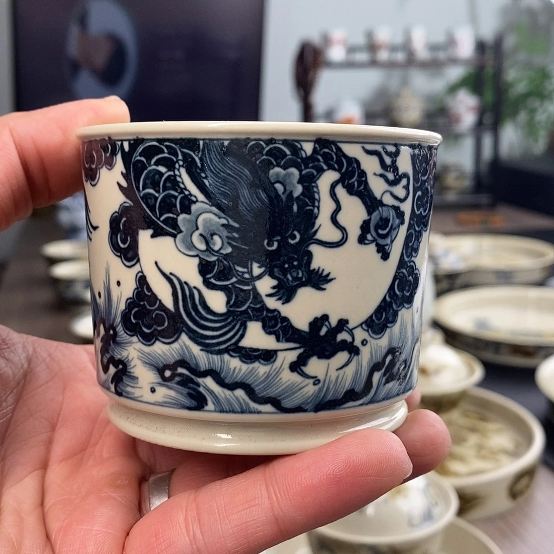 盖碗秋**?景德镇手工手绘茶具