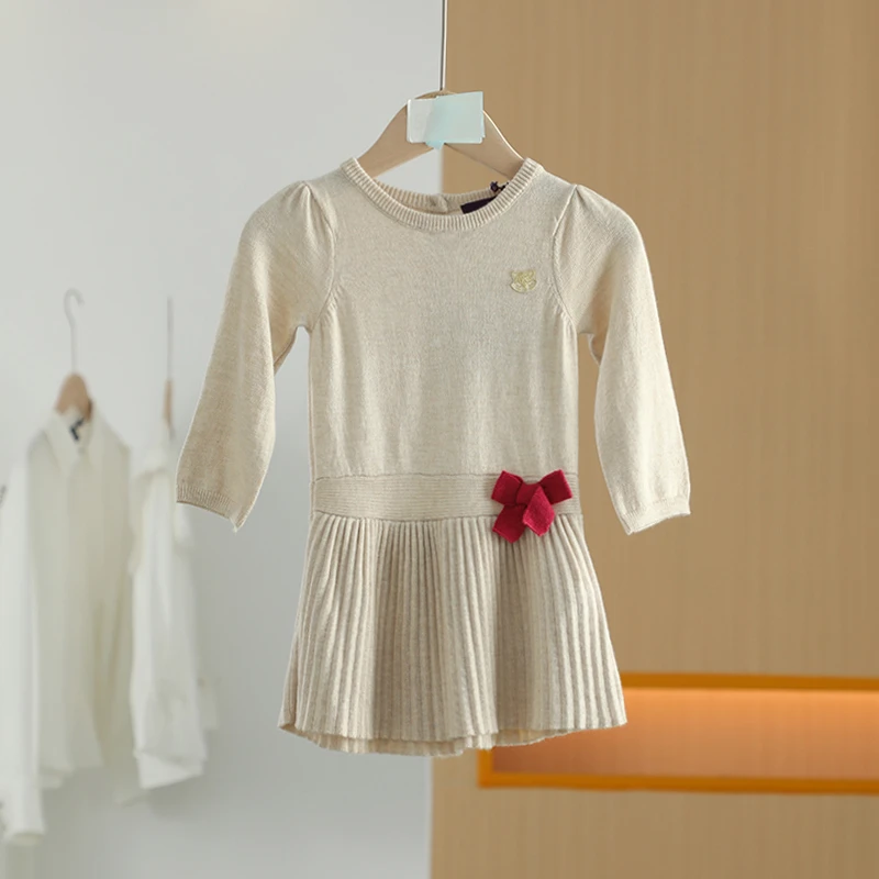 【半价q仓-唐长老自营】货号50166童装纯色可爱连衣裙