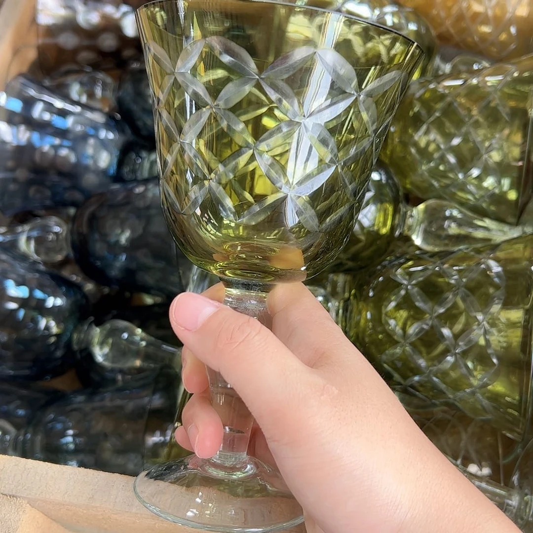 手柄款水晶玻璃如图一个