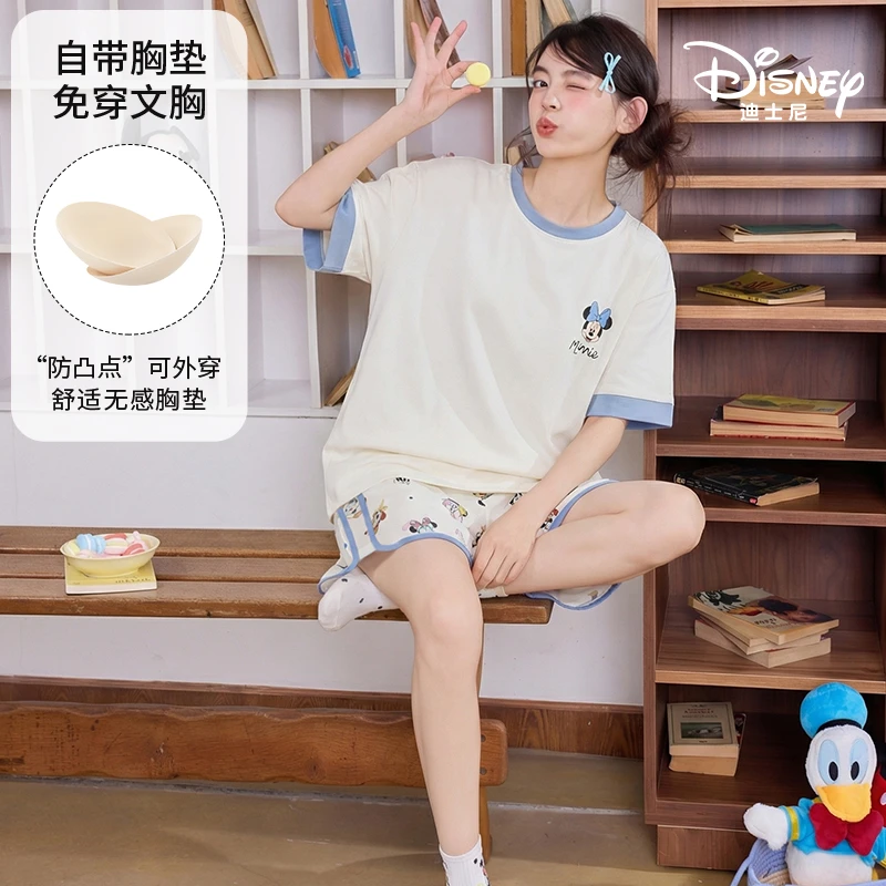 13号Disney/迪士尼天丝莱赛尔夏季短袖短裤卡通外穿家居服0439