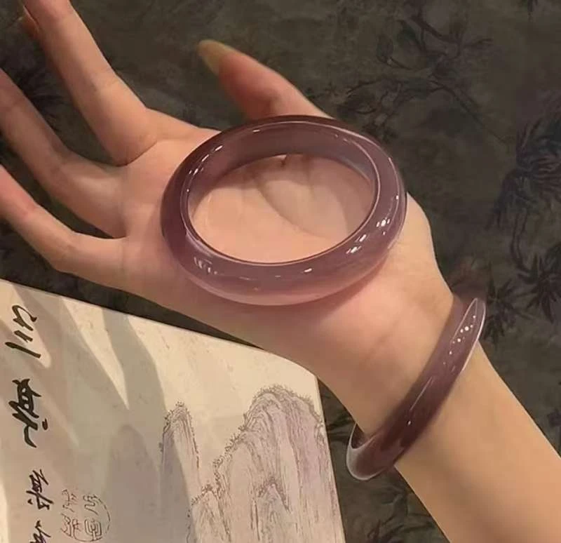 天然辰砂梵花精品文玩手镯H-0062