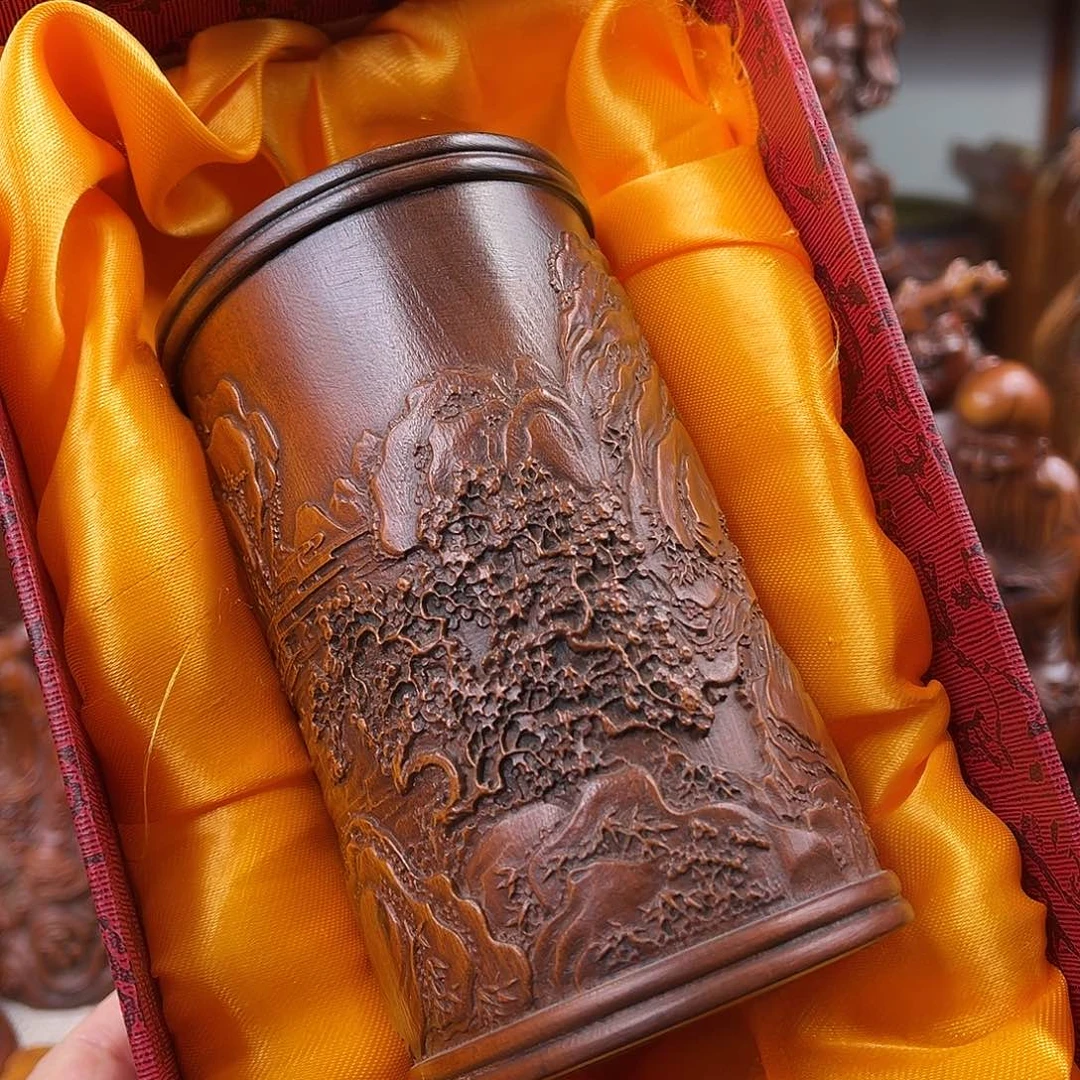 黄杨木黄杨木雕刻高度12厘米