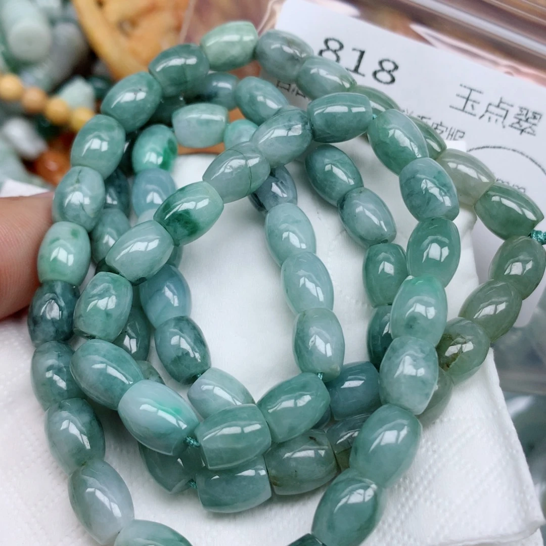 翡翠未镶嵌项链珠子球