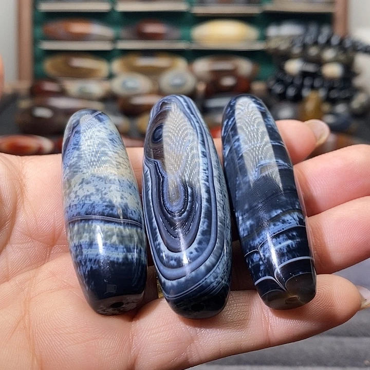 介***文玛瑙/玉髓未镶嵌吊坠(不含链)